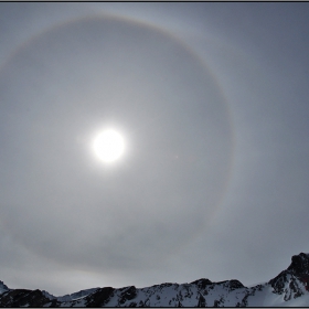 halo over Kitzsteinhorn