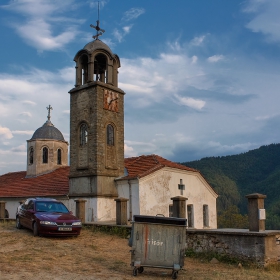 Църквата в с. Петково, поречието на р. Малка Арда