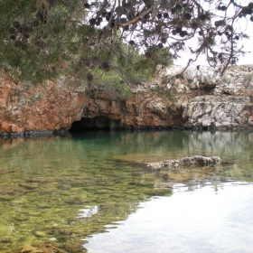 The dead lake in an island near Dubrovnik