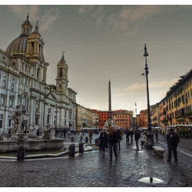 Piazza Navona - мокра