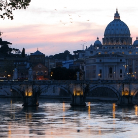 After the sunset in Rome