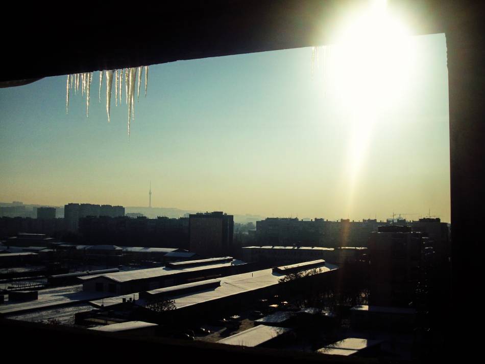 on the roof