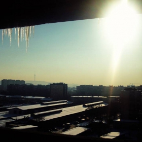 on the roof