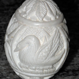 a sculptured egg