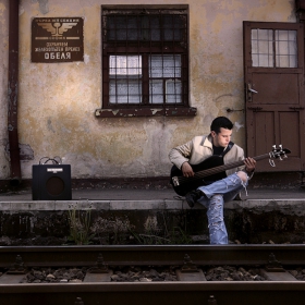 Waiting for the train