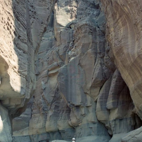 water Dry wadi in the Jordan desert