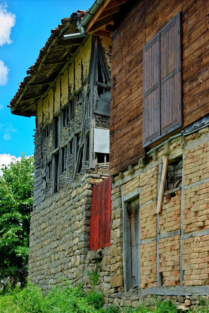 Старите къщи на с.Миндя