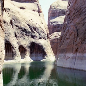 Sailing in a narrow canyon -USA