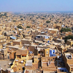 Over Jaisalmer, India