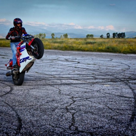  Motorcycle stunt riding