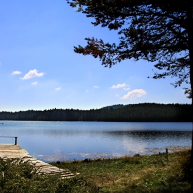 Дървеният кей лодкарите сънува, облачета бели весело танцуват...