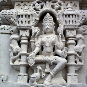 Shri Swaminarayan Mandir (детайл)