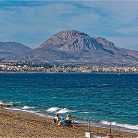 Korinthos - поглед от Lautraki (в редакция - без колчета)