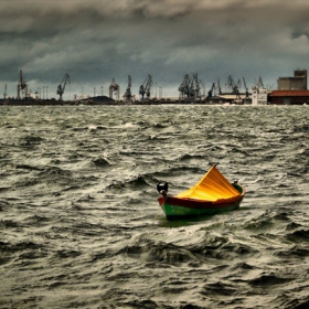 Thessaloniki sea storm