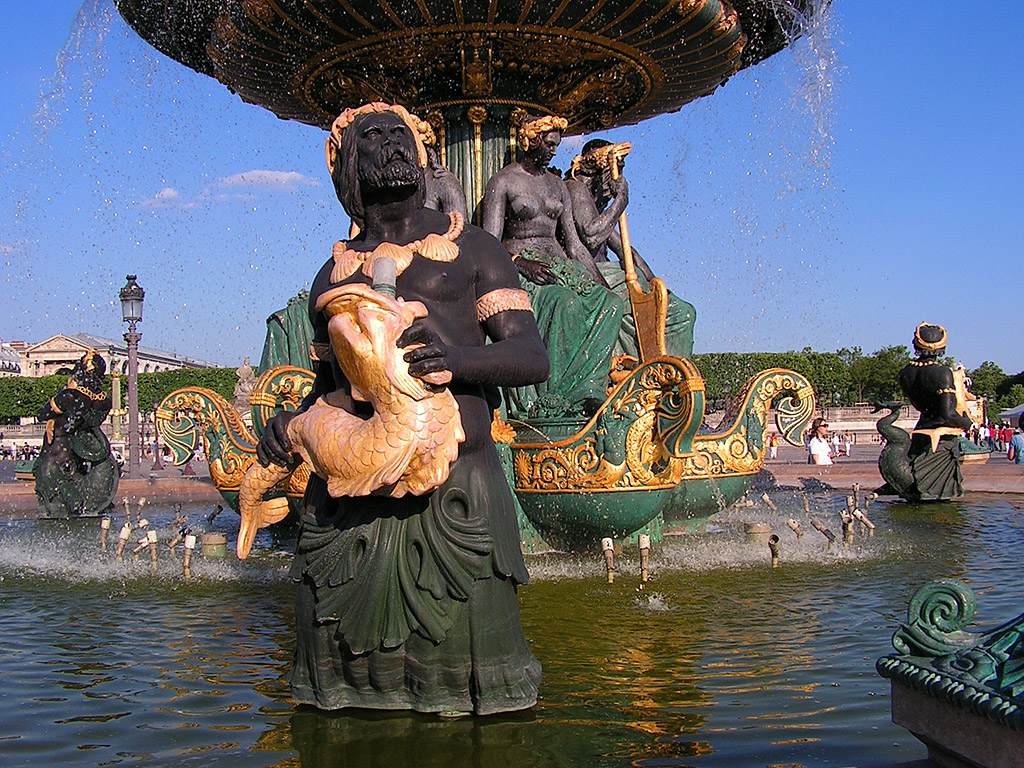Париж - Place de la concorde - Fountain