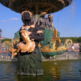 Париж - Place de la concorde - Fountain