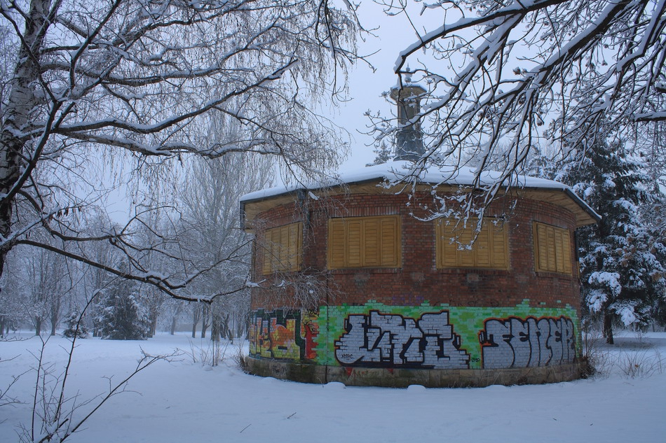 парк Русе през зимата