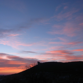 The morning sky in Shumen