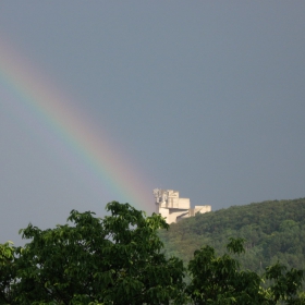 The monument 1300 ,rainbow