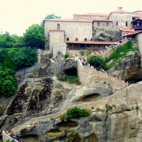 a monastery in the rock