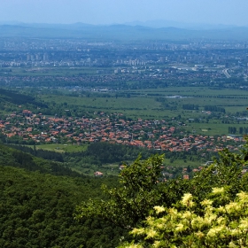 Поглед към София от Лозенската планина