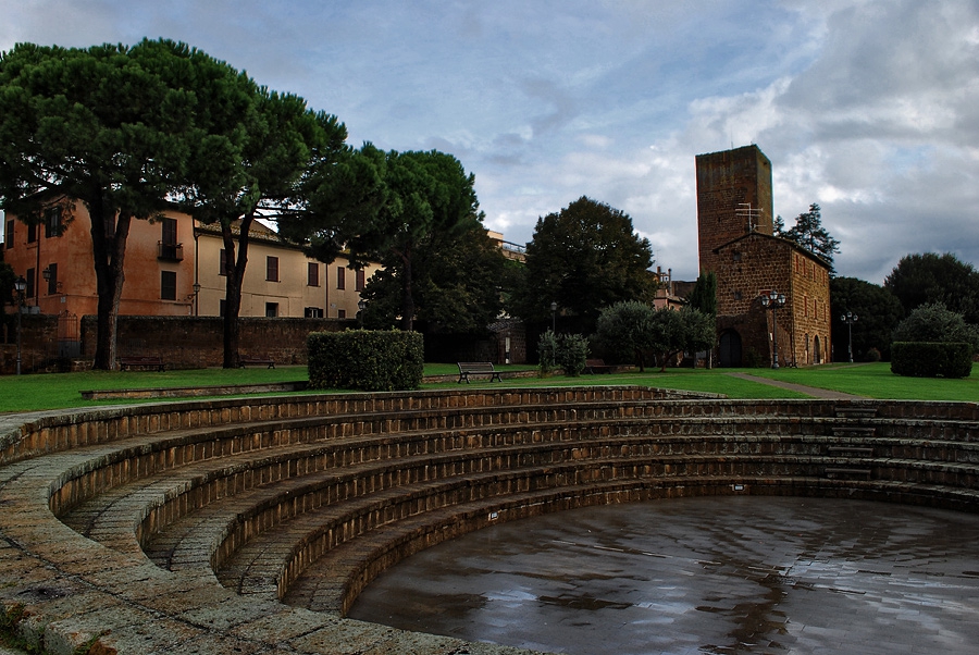 Tuscania Lazio след един проливен дъжд :)