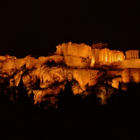 Acropolis at night