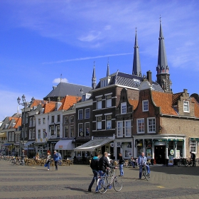 Delft, Markt en Maria van Jessekerk