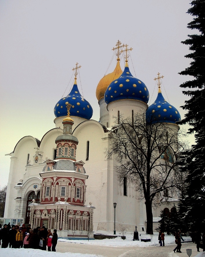 Сергиев Посад - зимно, мразовито и доста ветровито!:)