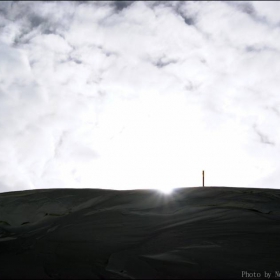 Sunrise over dead planet