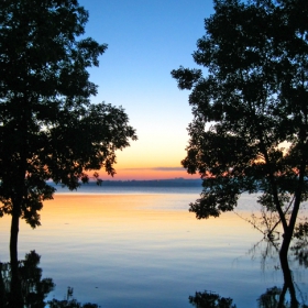 Lake Sacagawea: Sunset