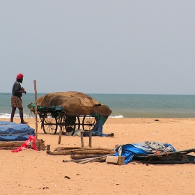 На Marina Beach, Chennai