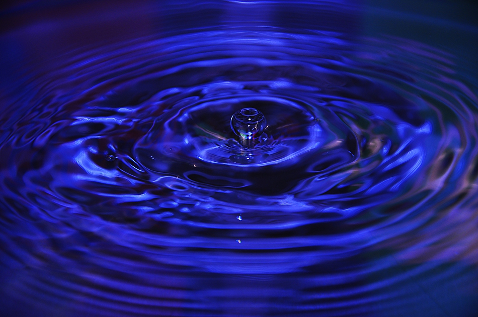 drop in blue