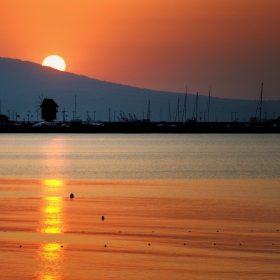 A sunrise over the Old Nesseba