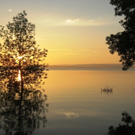 Sunset at Lake Sacagawea