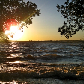 Lake Sacagawea: Sunset