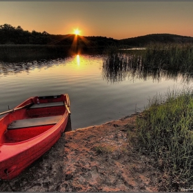 Veleka`s river sunset ...