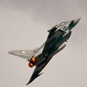 Още един фрагмент от участието на Eurofighter EF-2000 Typhoon S - Germany - Air Force - един от участниците в авиошоуто посветено на 100 години ВВС на РБългария