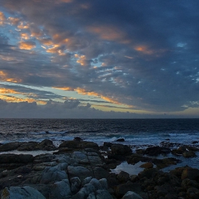 След залез в Атлантика, край Cape Town