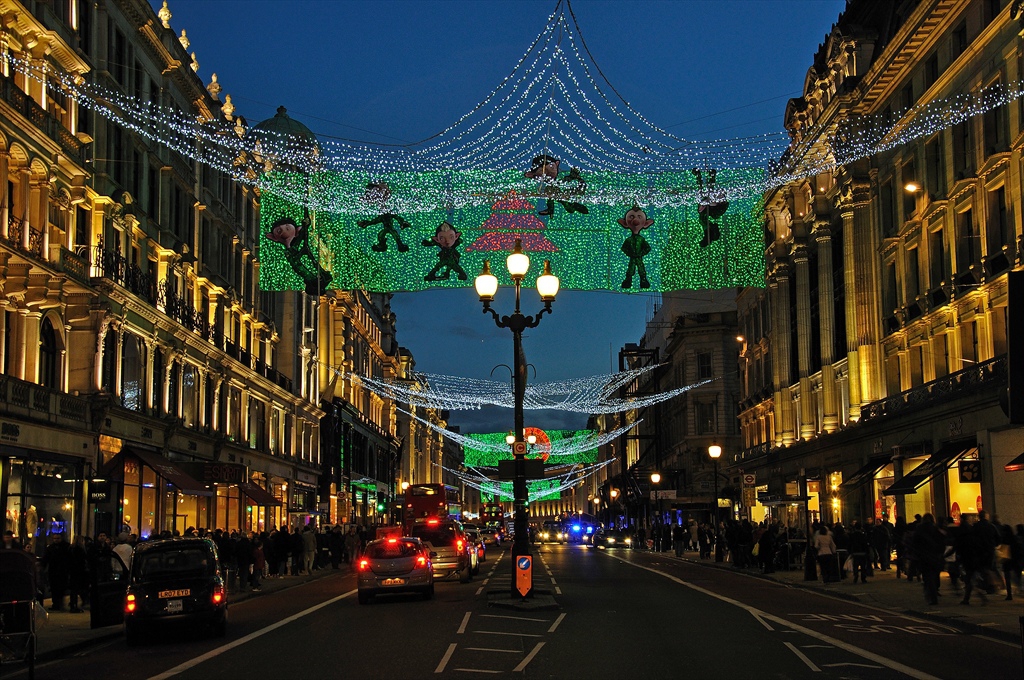 Christmas lights(Oxford street London)