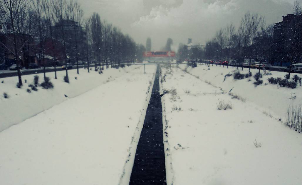 Блудкав, зимен пейзаж