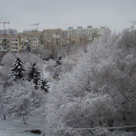 Зима в ж.к.Люлин - 07.01.2012 г.