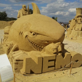 Nemo made by sand