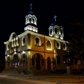 Успение Богородично нощем-поглед от юг