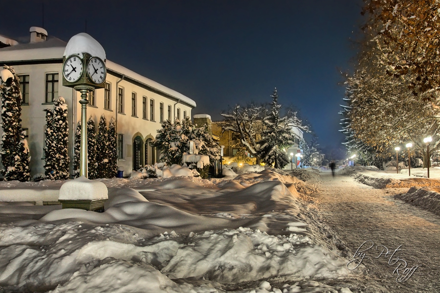 Troyan at night