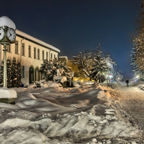Troyan at night