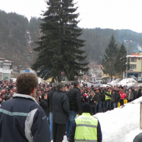 Протест на миньорите в Мадан
