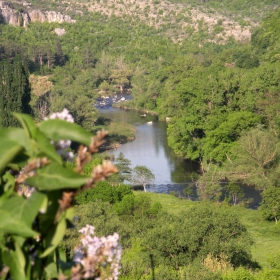 Люлякът и реката (от Ловешката крепост)