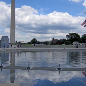 Washington Monument: a view from the WWII Memorial