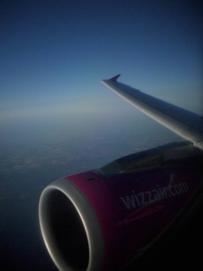 in the air